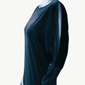 Jeanne Beker blue velour dress size XL NWT